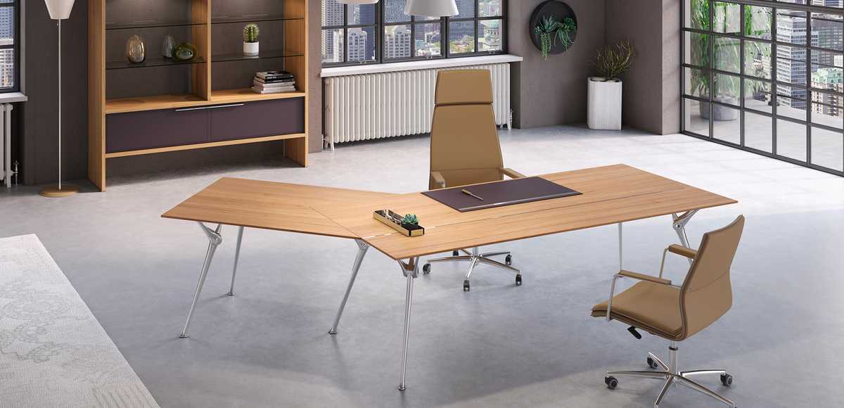Genesis leder schreibtisch