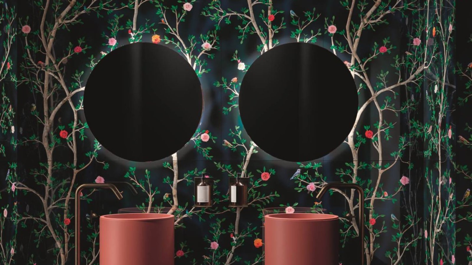 Paper41 von 41zero42, Designkeramik als Wandbekleidung im Bürobad