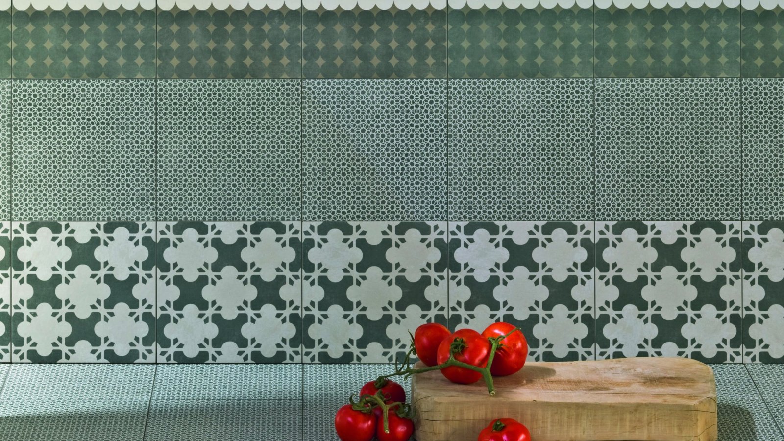 Detail des Musters Azulej Trama von Mutina