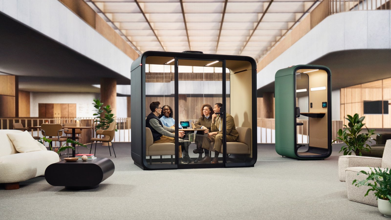 Framery Four Meeting-Pod in einem deutschen Büro