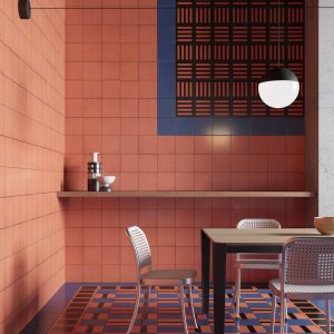 Fliese im Muster Square Black, Mattonelle Margherita von Mutina, 20,5 x 20,5 cm