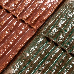 Vertikale Verlegung der Chamotte-Riegel