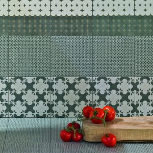Detail des Musters Azulej Trama von Mutina
