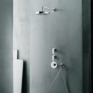 Unterputz-Thermostat AL/23 von Fantini mit zwei runden Griffen