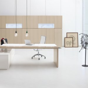 Ar.tu Sideboard in gebrannter Eiche mit farbiger Nische