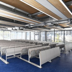 Anti-Panik-Schreibpult des Systems Omnia Evolution