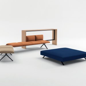 Modulares Kiik Sofa von Arper im Empfangsbereich