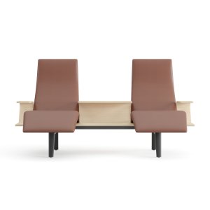 Arper Pausit Lounge mit zwei Chaiselongue-Modulen