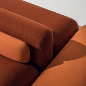 Ralik-Sitzmodul mit Rückenlehne, ein Platz