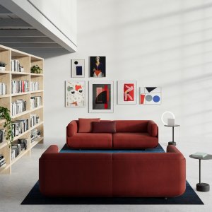 Modulares Sofa Shaal in einem Wartebereich im Objektbereich