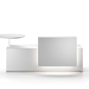Regal in Eiche Carbon mit Massivholzkante