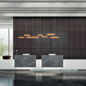 Lux Regale aus bedrucktem Glas in Schwarz