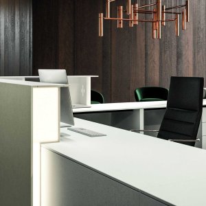 Lux Empfang in Titangrau mit Front h 90
