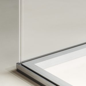 Glasschiebetür des Trennwandsystems Slender