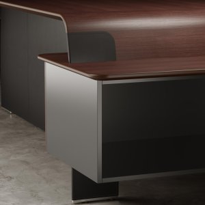Monitorlift am Konferenztisch AlfaOmega von Codutti