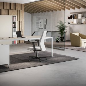 Blendfreie Melaminplatte des Schreibtischs D1
