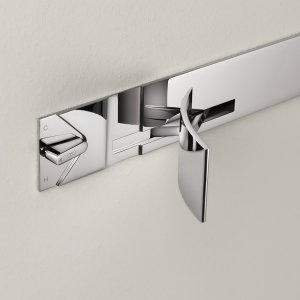 Bedienelemente der Cut Plus Duschsäule aus der Nähe