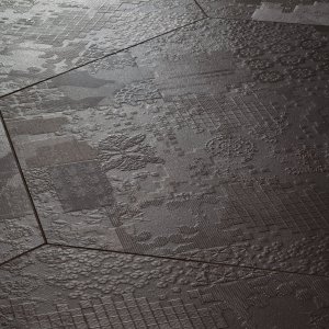 Déchirer-Feinsteinzeugboden von Mutina mit Flachrelief in Betonoptik