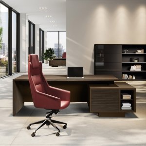 Elite Couchtisch 120 x 60 cm in Pappel Dunkel mit schwarzem Paneelsockel