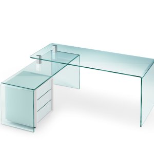 Glas-Schreibtisch Rialto in einem Büro