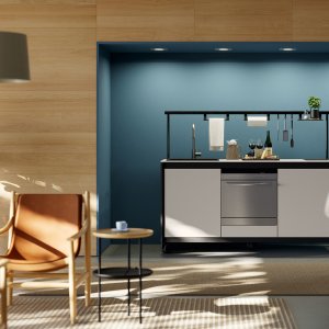 Fluido Kitchenette von Martex mit Induktionskochfeld