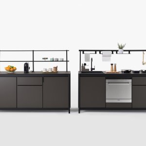 Spülenzone einer Fluido Kitchenette von Martex