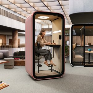 Touchscreen-Steuerung der Framery One Kabine