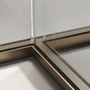 Detail des 65,2-mm-Profils der Trennwand Slender