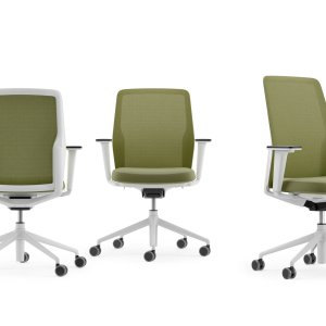 Bürodrehstuhl DuoChair von ICF Office am Schreibtisch