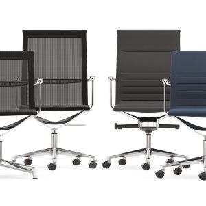 Una Chair mit bronzefarben beschichteter Struktur