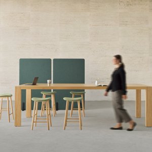Kyo Chefbüro mit Oberflächen in Naturleder