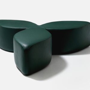 Hocker Trio Waves mit drei Blättern