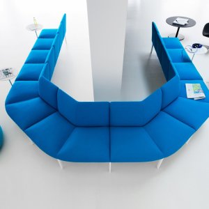 Gebogene Lehne über zwei ADD Module