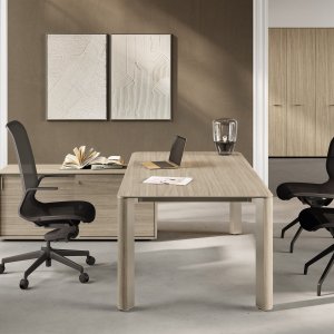 Eingefräste 6-mm-T-Modanatur in Inox Grey an der konturierten Plattenkante von Iulio