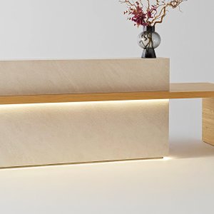 Eichenfurnier Rovere Classico auf der Kyo Reception von Martex