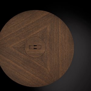 Besprechungsecke mit rundem Metar Tisch 120 cm