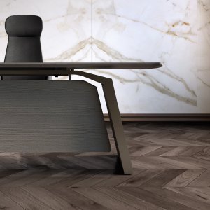Metar Sideboard mit drei Modulen in Eiche Carbon