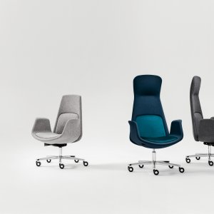 Chefsessel Nordic von Milani mit hoher Rückenlehne