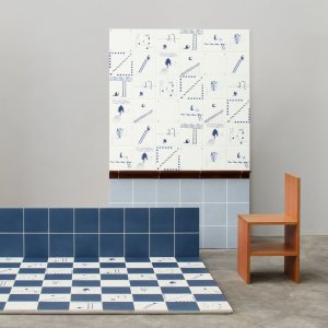 Dintorni-Feinsteinzeugboden von Mutina mit farbigen geometrischen Mustern