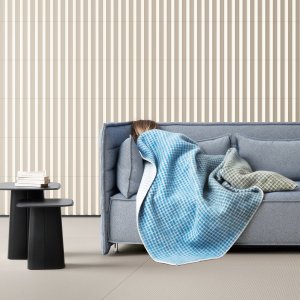 Rombini-Leisten in den matten Tönen White und Grey