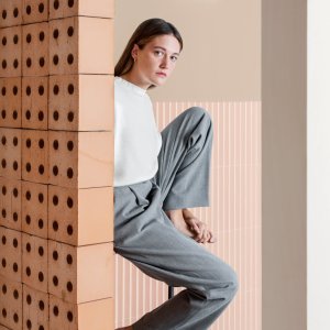 Schnitt durch einen Bloc Block mit Rippen