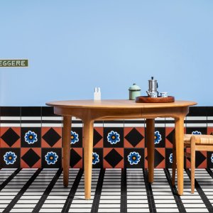 Halbformat Parallel Black, Mattonelle Margherita von Mutina, 20,5 x 10,1 cm