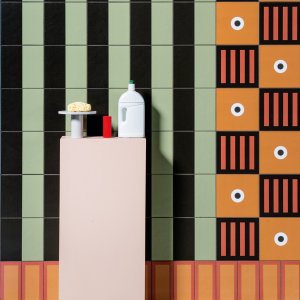 Fliese im Muster Signs, Mattonelle Margherita von Mutina, 20,5 x 20,5 cm