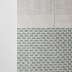 Muster Zigzag White von Tape Mutina auf weisser Basis