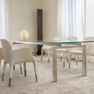 Gestellausführung Bronze satiniert am Sessel Ester von Pedrali