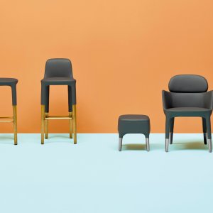 Sessel Ester 690 von Pedrali mit Beinen aus Aluminium-Druckguss