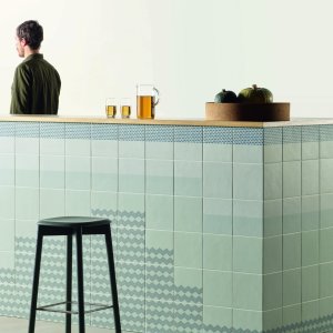 Muster Grainy Green der Kollektion Tape in glasiertem Feinsteinzeug
