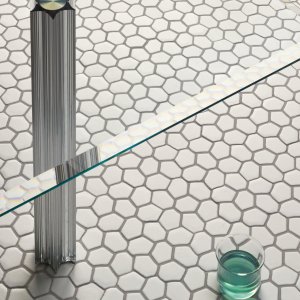 Botanica Mosaikwand von Mutina mit organischen White Elementen