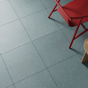 Dusche komplett in Mutina Primavera Blu gefliest