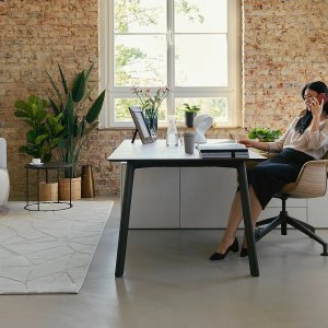 Tischtiefe 1200 mm bei se:vision mit passendem Unterbau
